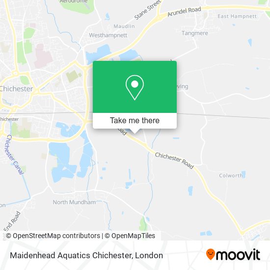Maidenhead Aquatics Chichester map