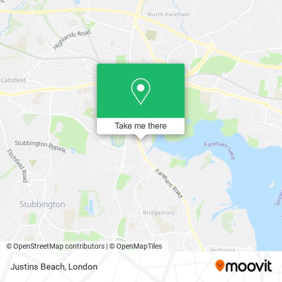 Justins Beach map