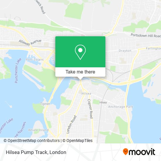 Hilsea Pump Track map