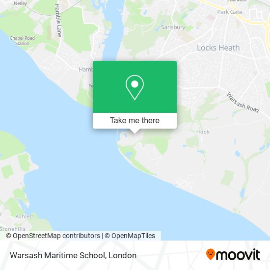 Warsash Maritime School map