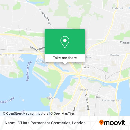 Naomi O'Hara Permanent Cosmetics map