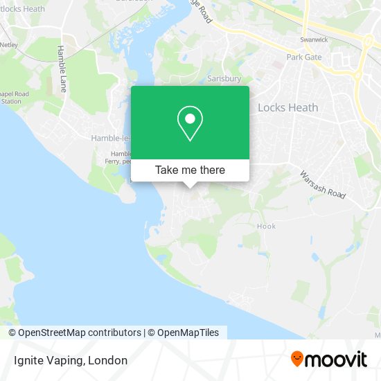 Ignite Vaping map