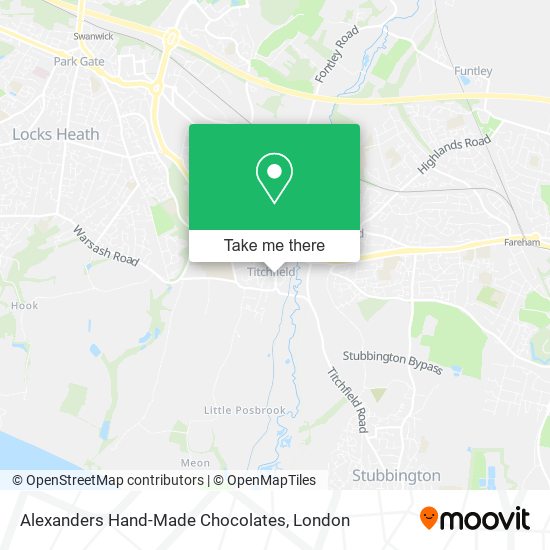Alexanders Hand-Made Chocolates map