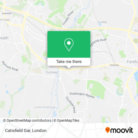 Catisfield Gar map