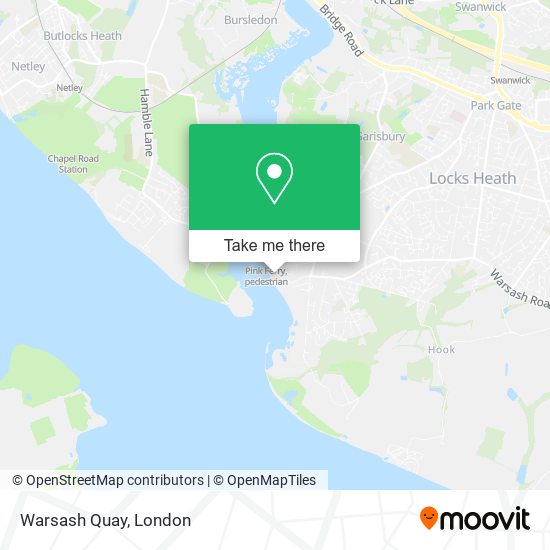 Warsash Quay map