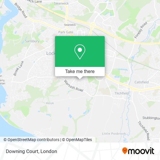 Downing Court map