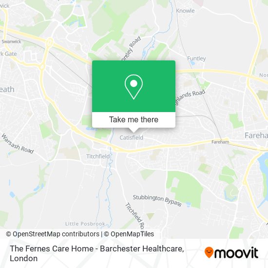 The Fernes Care Home - Barchester Healthcare map