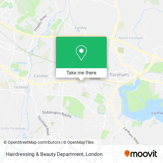 Hairdressing & Beauty Department map