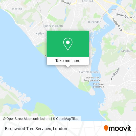 Birchwood Tree Services map