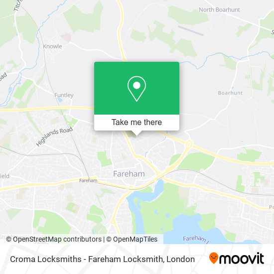 Croma Locksmiths - Fareham Locksmith map