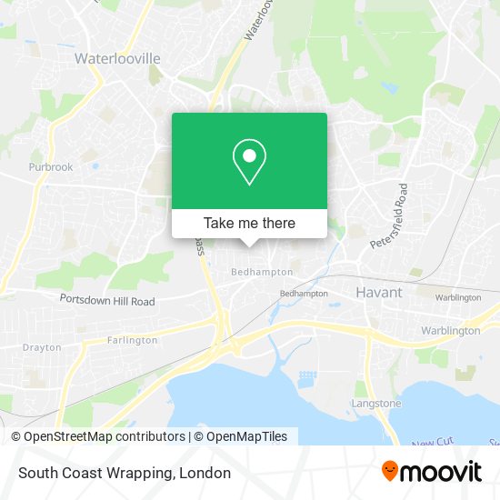 South Coast Wrapping map