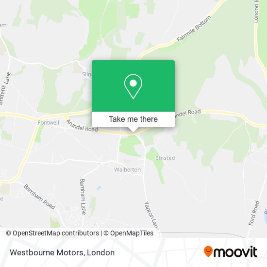 Westbourne Motors map