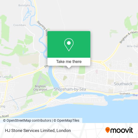 HJ Stone Services Limited map