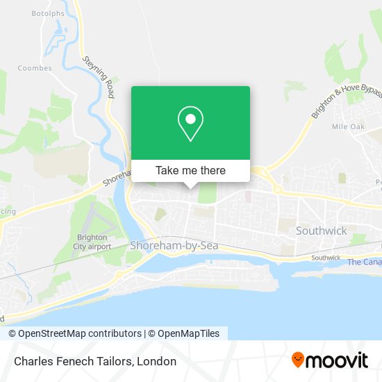 Charles Fenech Tailors map