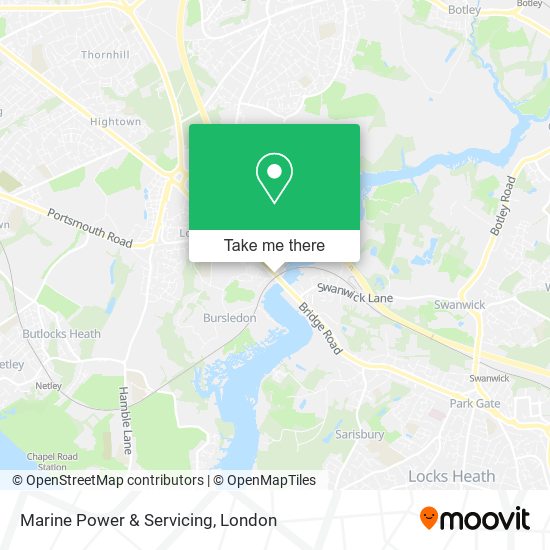 Marine Power & Servicing map