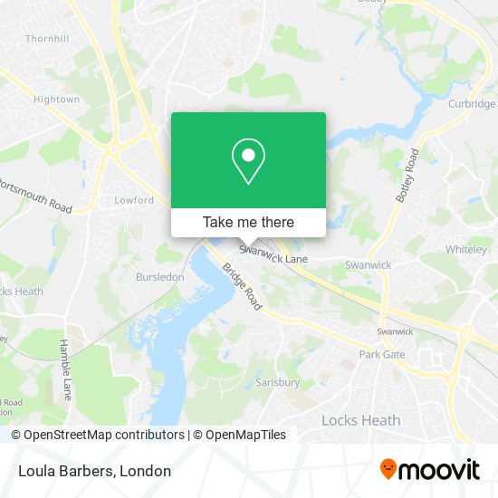 Loula Barbers map