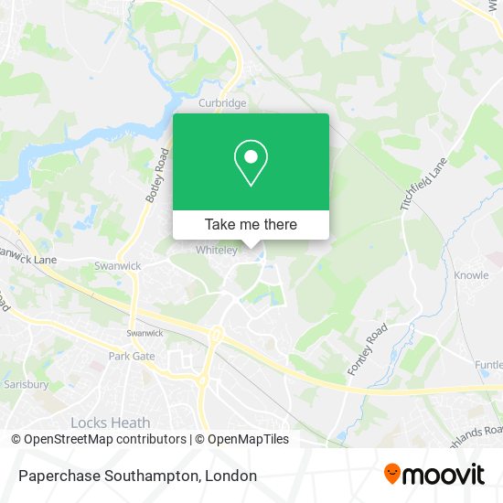 Paperchase Southampton map