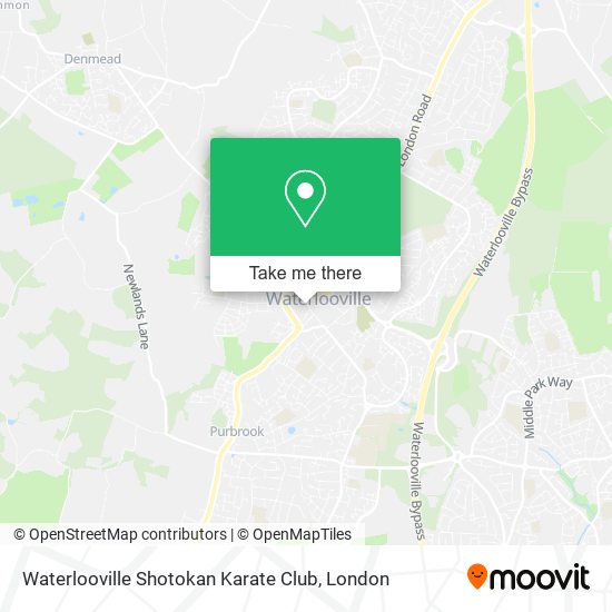 Waterlooville Shotokan Karate Club map