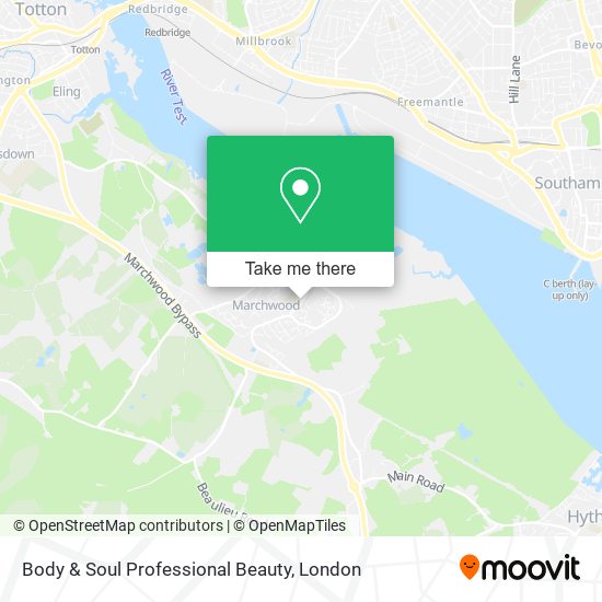 Body & Soul Professional Beauty map