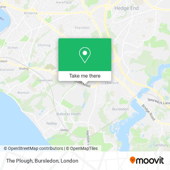 The Plough, Bursledon map