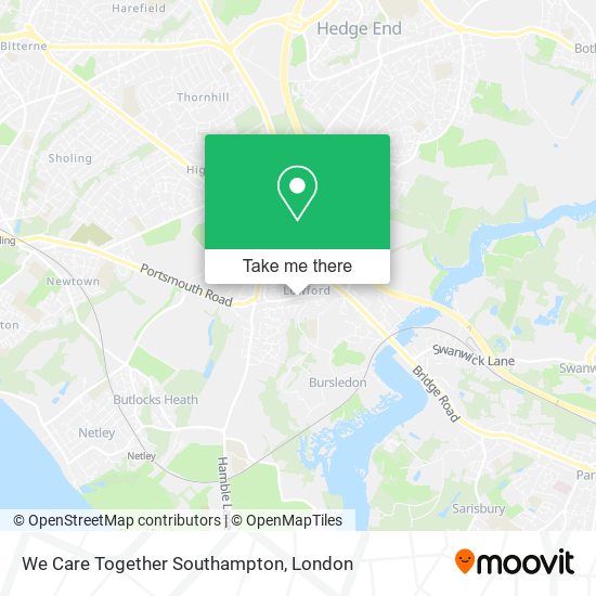 We Care Together Southampton map