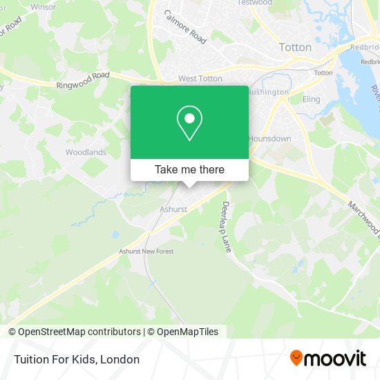 Tuition For Kids map