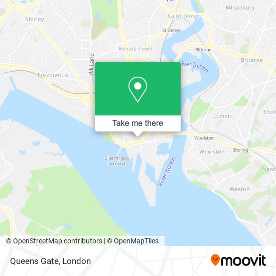 Queens Gate map