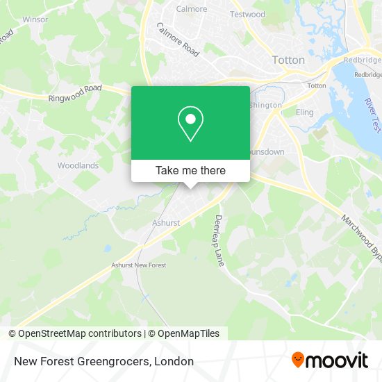 New Forest Greengrocers map