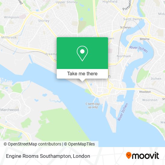 Engine Rooms Southampton map