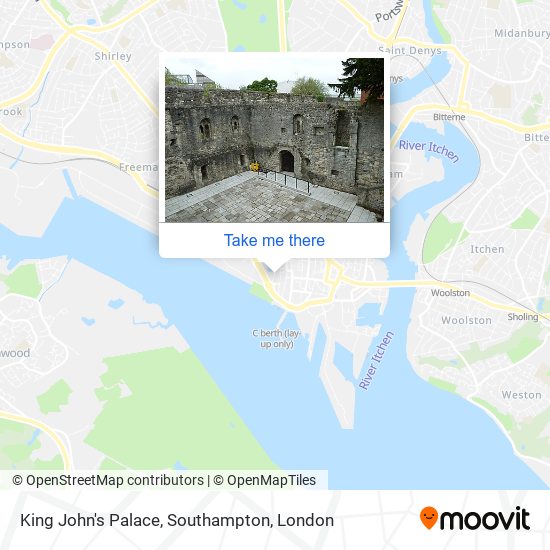 King John's Palace, Southampton map