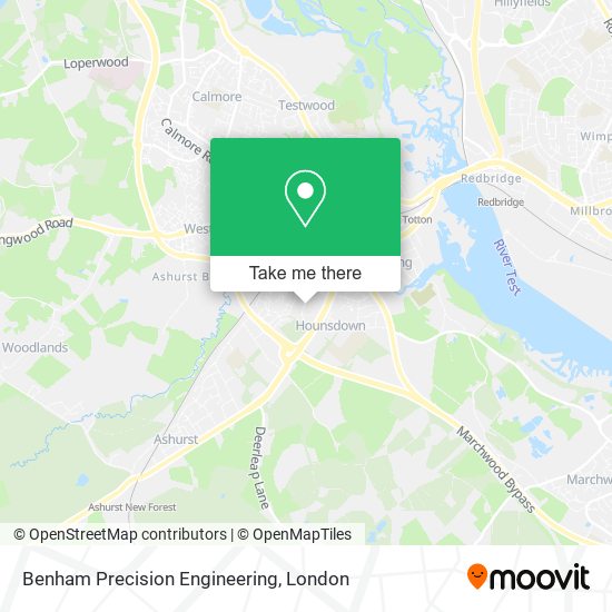 Benham Precision Engineering map