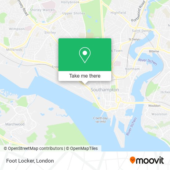 Foot Locker map