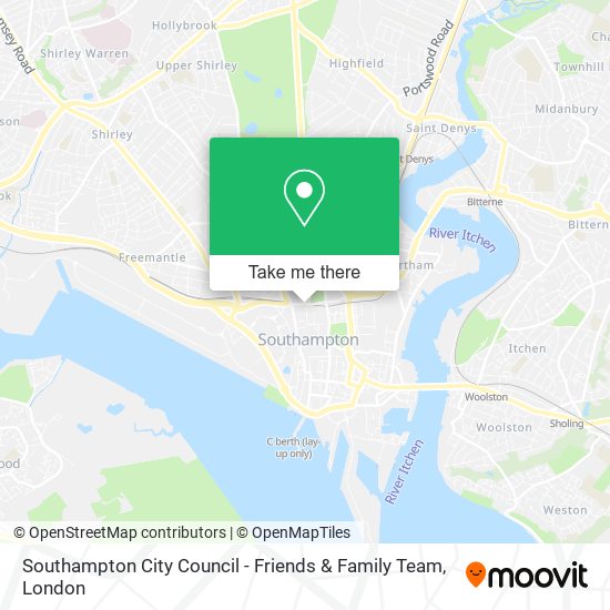 Southampton City Council - Friends & Family Team map
