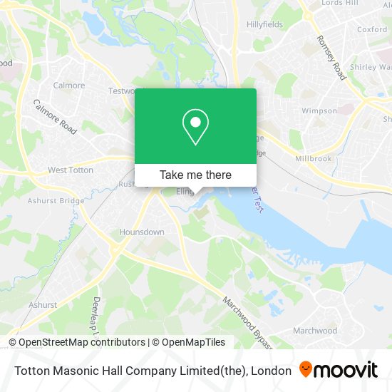 Totton Masonic Hall Company Limited(the) map