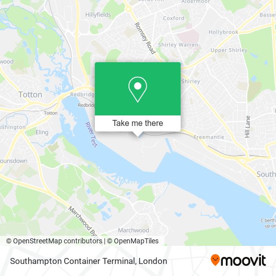 Southampton Container Terminal map