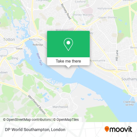 DP World Southampton map