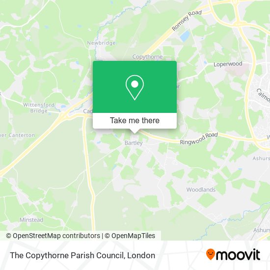 The Copythorne Parish Council map