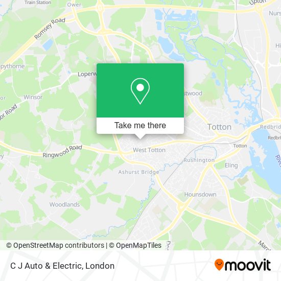 C J Auto & Electric map