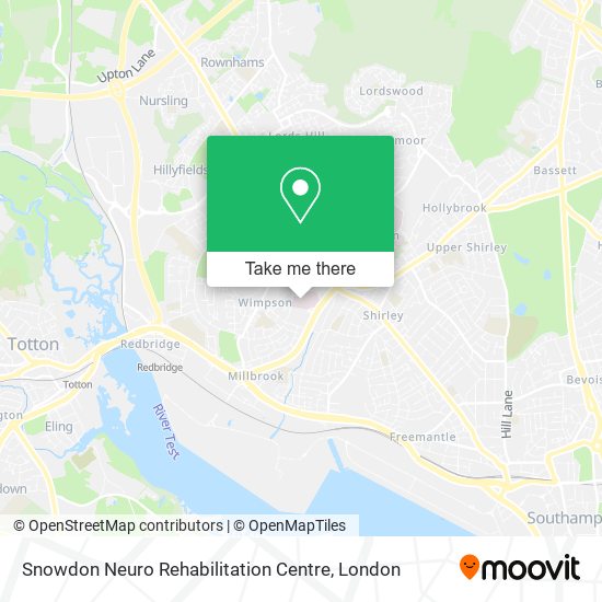 Snowdon Neuro Rehabilitation Centre map