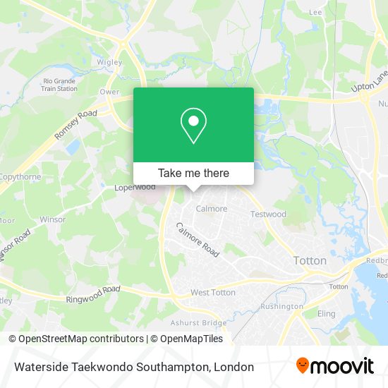 Waterside Taekwondo Southampton map