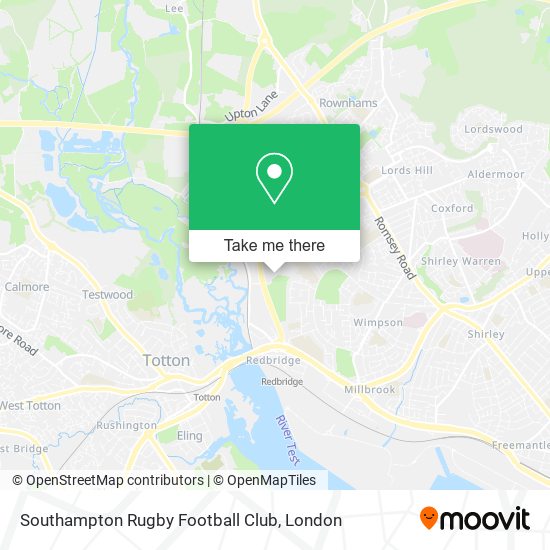 Southampton Rugby Football Club map