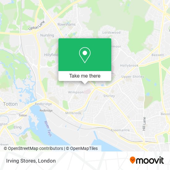Irving Stores map