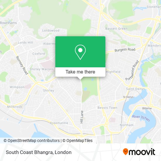 South Coast Bhangra map