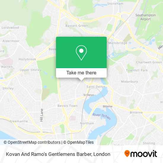 Kovan And Ramo's Gentlemens Barber map