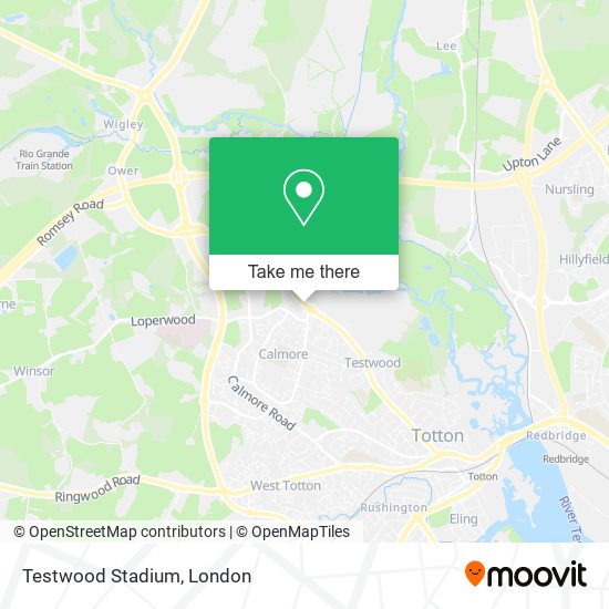 Testwood Stadium map