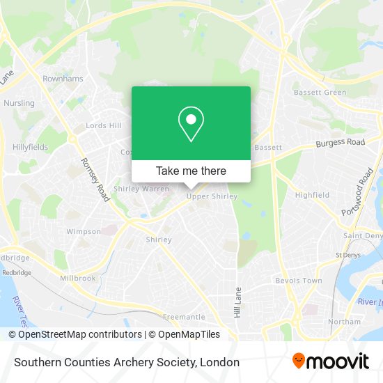 Southern Counties Archery Society map