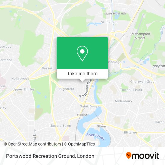 Portswood Recreation Ground map