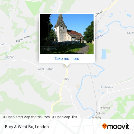 Bury & West Bu map