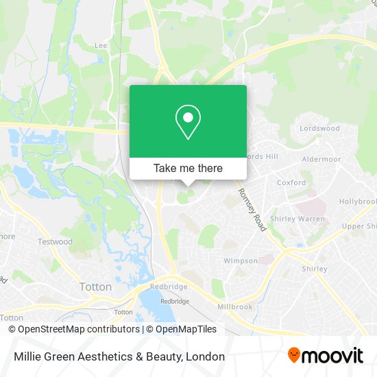 Millie Green Aesthetics & Beauty map
