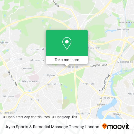 Jryan Sports & Remedial Massage Therapy map